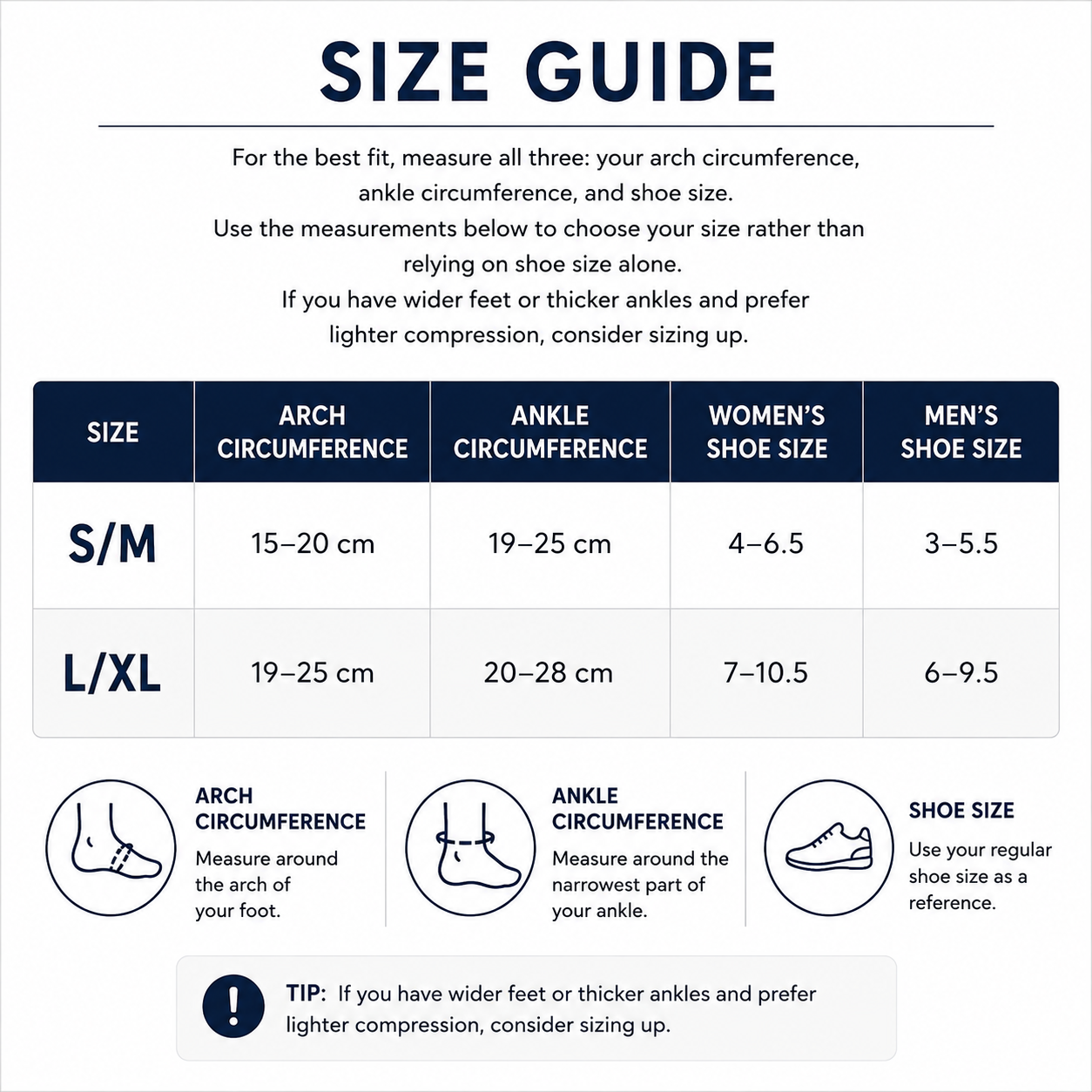Ankle Compression Sleeves – Ankle & Arch Support